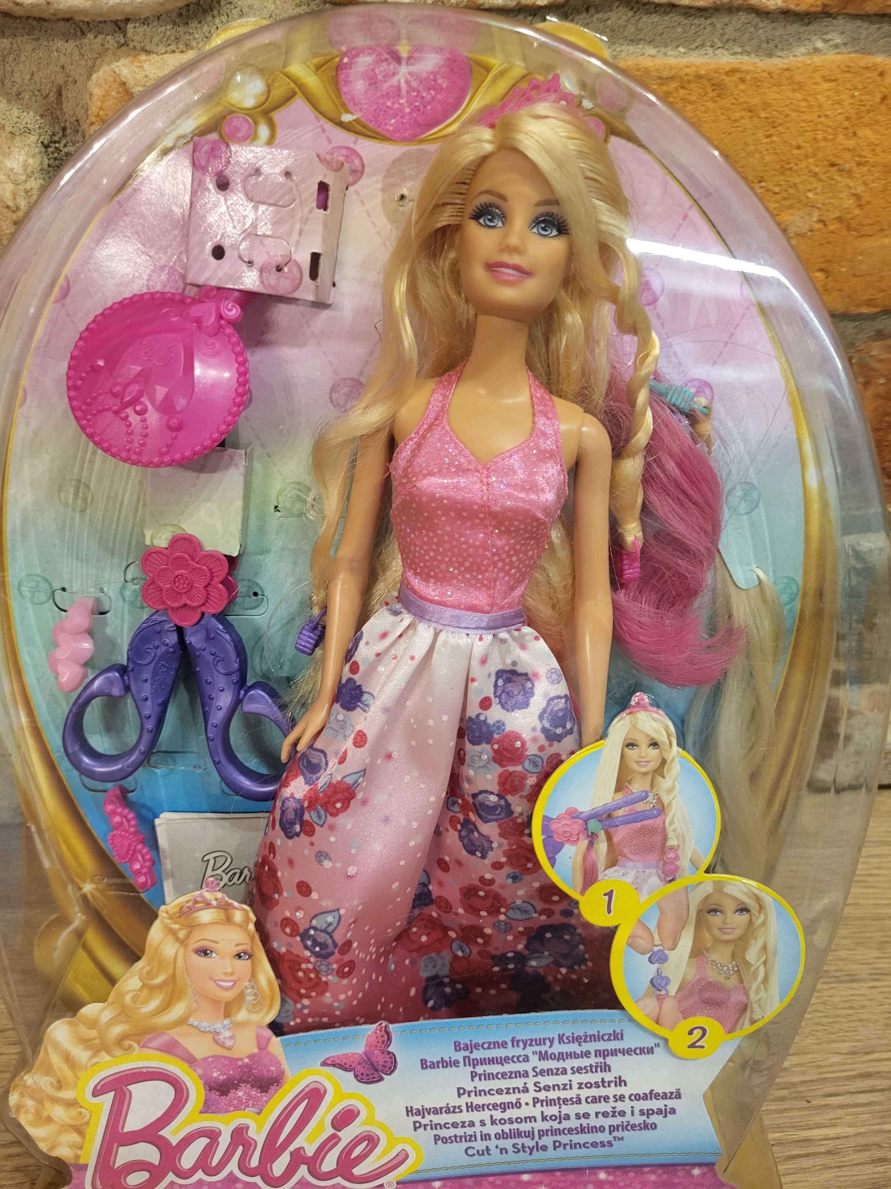 Lalka Barbie Bajeczne fryzury księżniczki