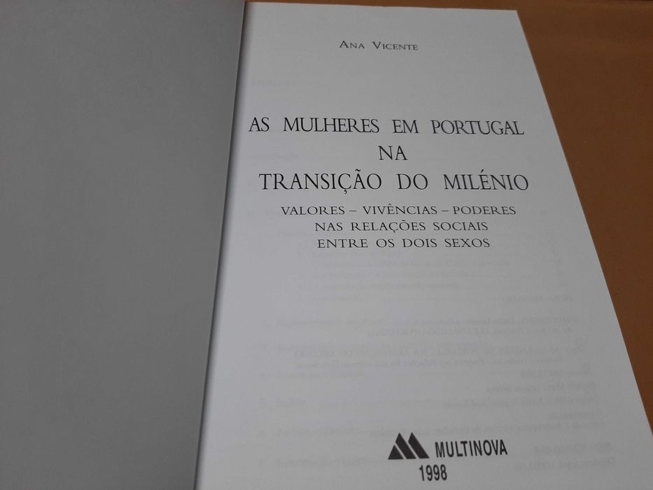 As Mulheres em Portugal na Transição do Milénio// Ana Vicente