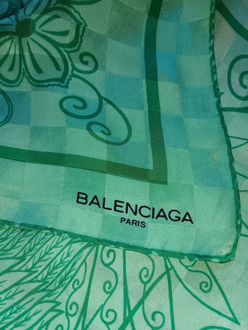 Chusta jedwab Balenciaga Paris