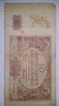 Banknoty 10 zł ,1 zł , 1940 rok