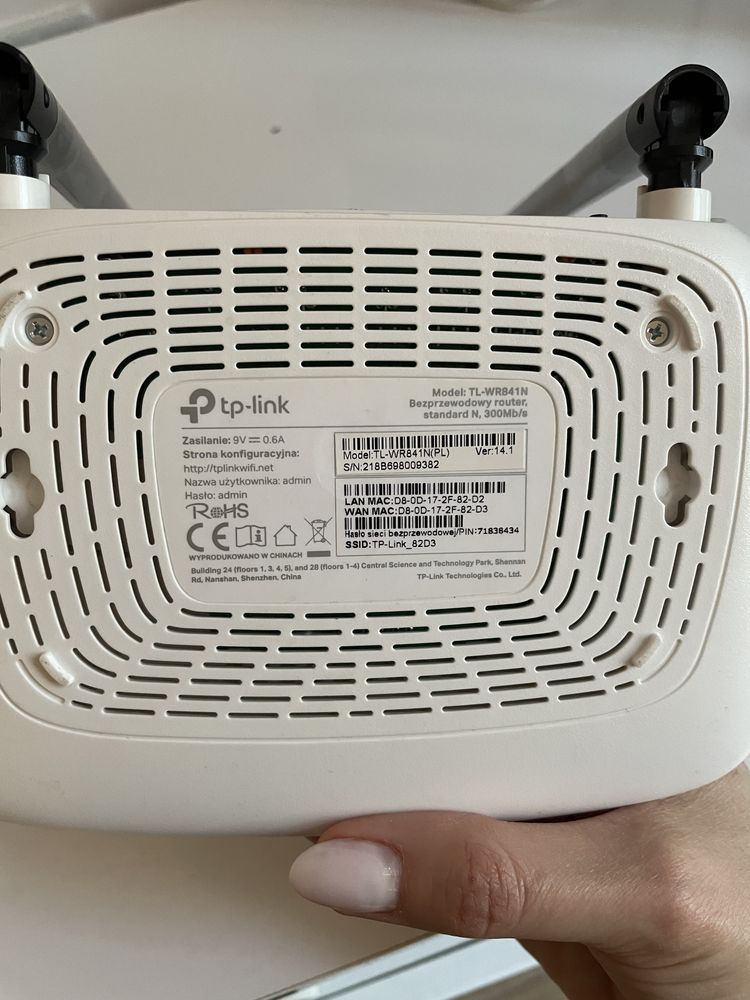 Ruter Tp-link z zasilaczem