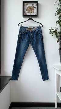 r. 38 / r. M / Sara Jeans granatowe spodnie dżinsowe