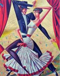 " kobieta taniec tango 966 " obraz do malowania po numerach