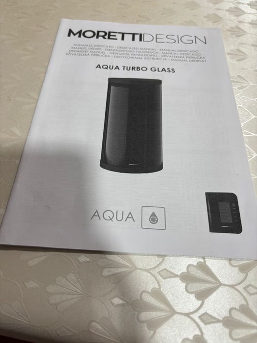 Caldeira pellets Moretti Aqua Turbo Glass 34w