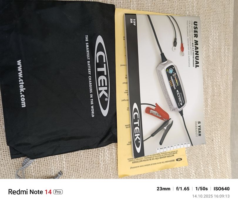 Ładowarka prostownik CTEK MXS 5.0 12V 5A – automatyczna, do akumulator