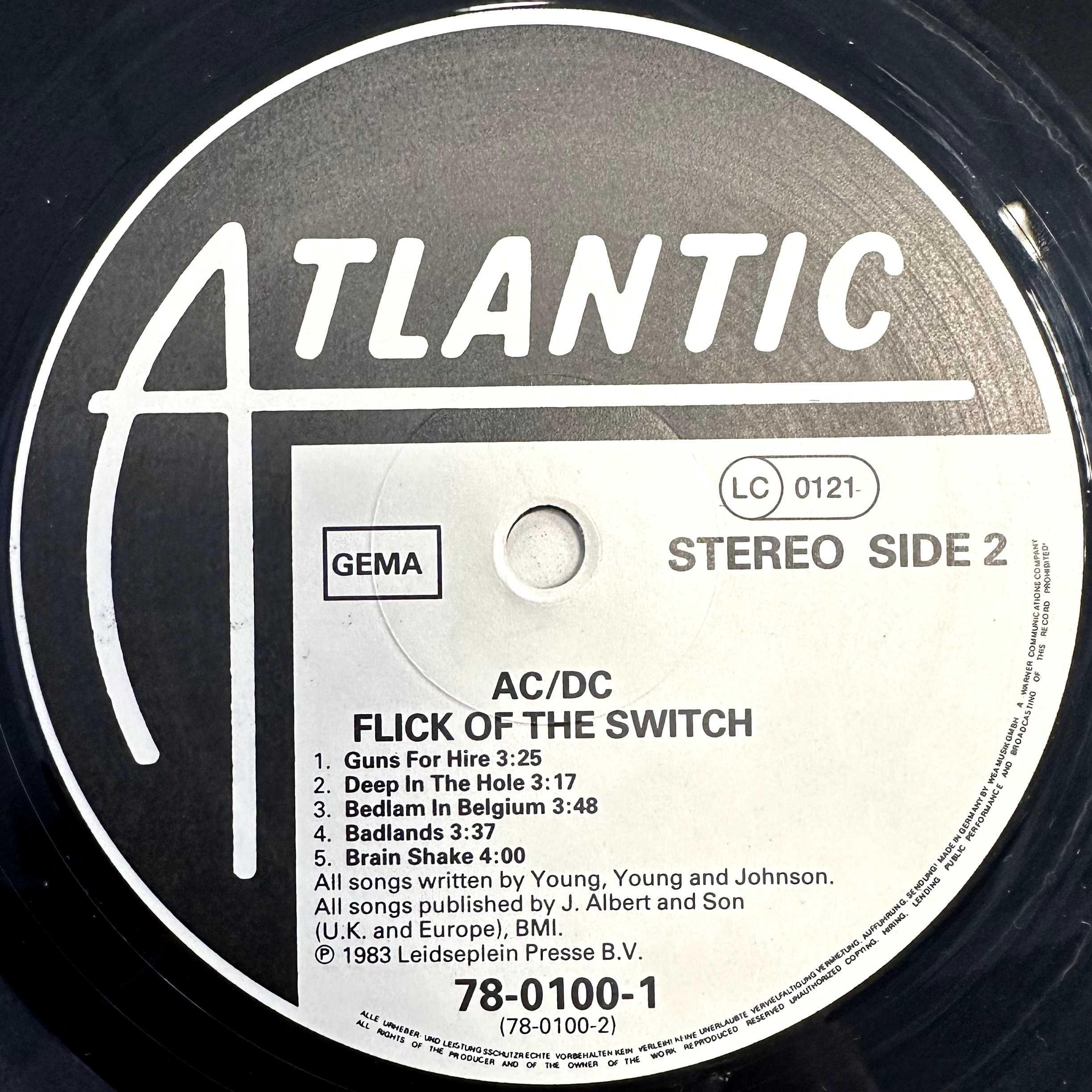 AC/DC - Flick of the Switch (Vinyl, 1983, Germany)