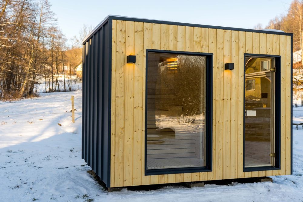 Sauna ogrodowa zewnętrzna Term-One z pełnym wyposażeniem od Term-Relax