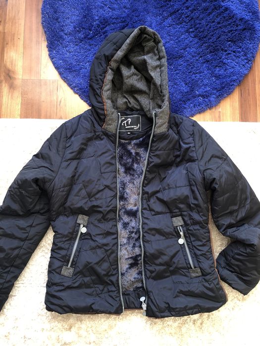 Niebieska kurtka z misiem