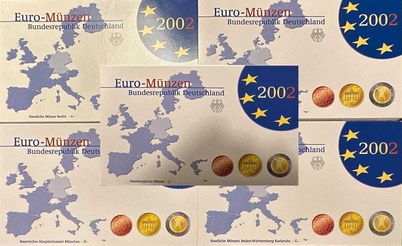 Carteira Moedas serie anual BNC BU Proof Euro Set 1999 a 2024