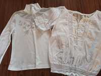 Біла блуза h&m, гольфики білий та сірий шкільний, одяг для школи