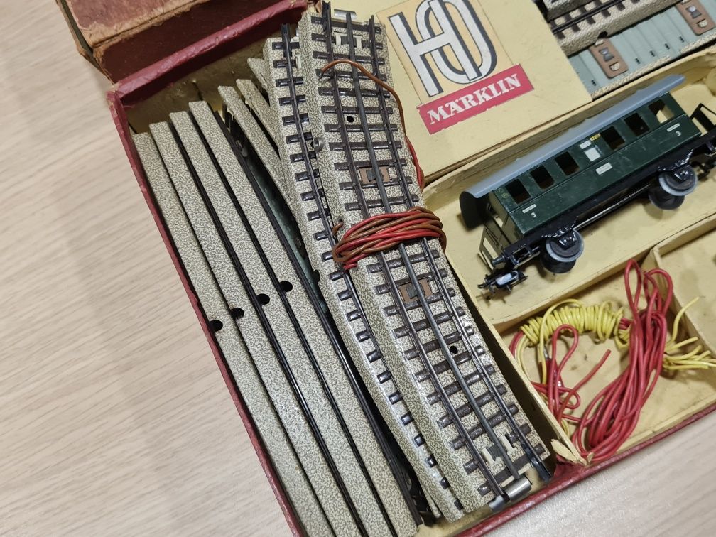 Conjunto Comboios Marklin antigo, anos 50