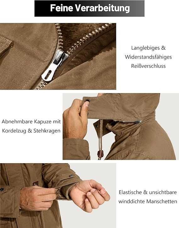 Męska kurtka / parka / soft shell /zimowa /R-3XL / KEFITEVD !A997!