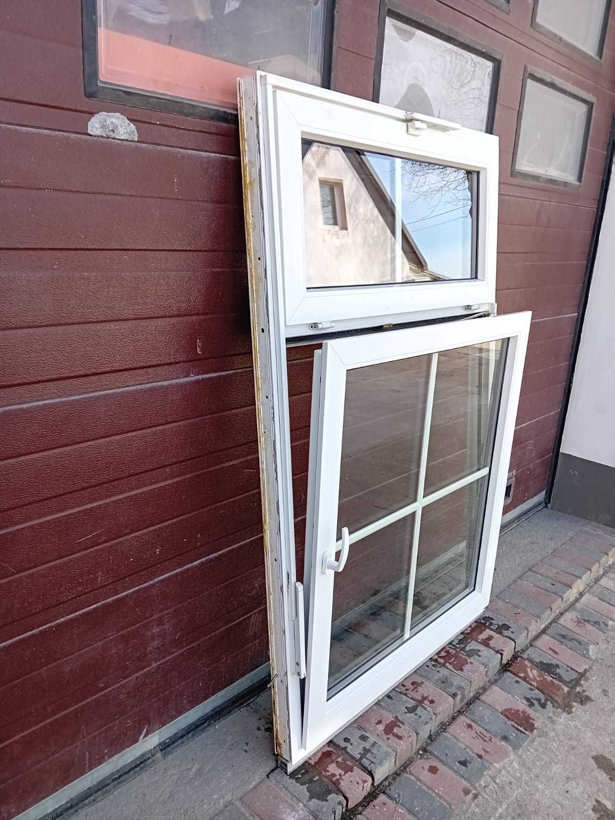 Okna kamieniczne 116x171 pcv plastikowe okno z krzyżem DOWÓZ CAŁY KRAJ