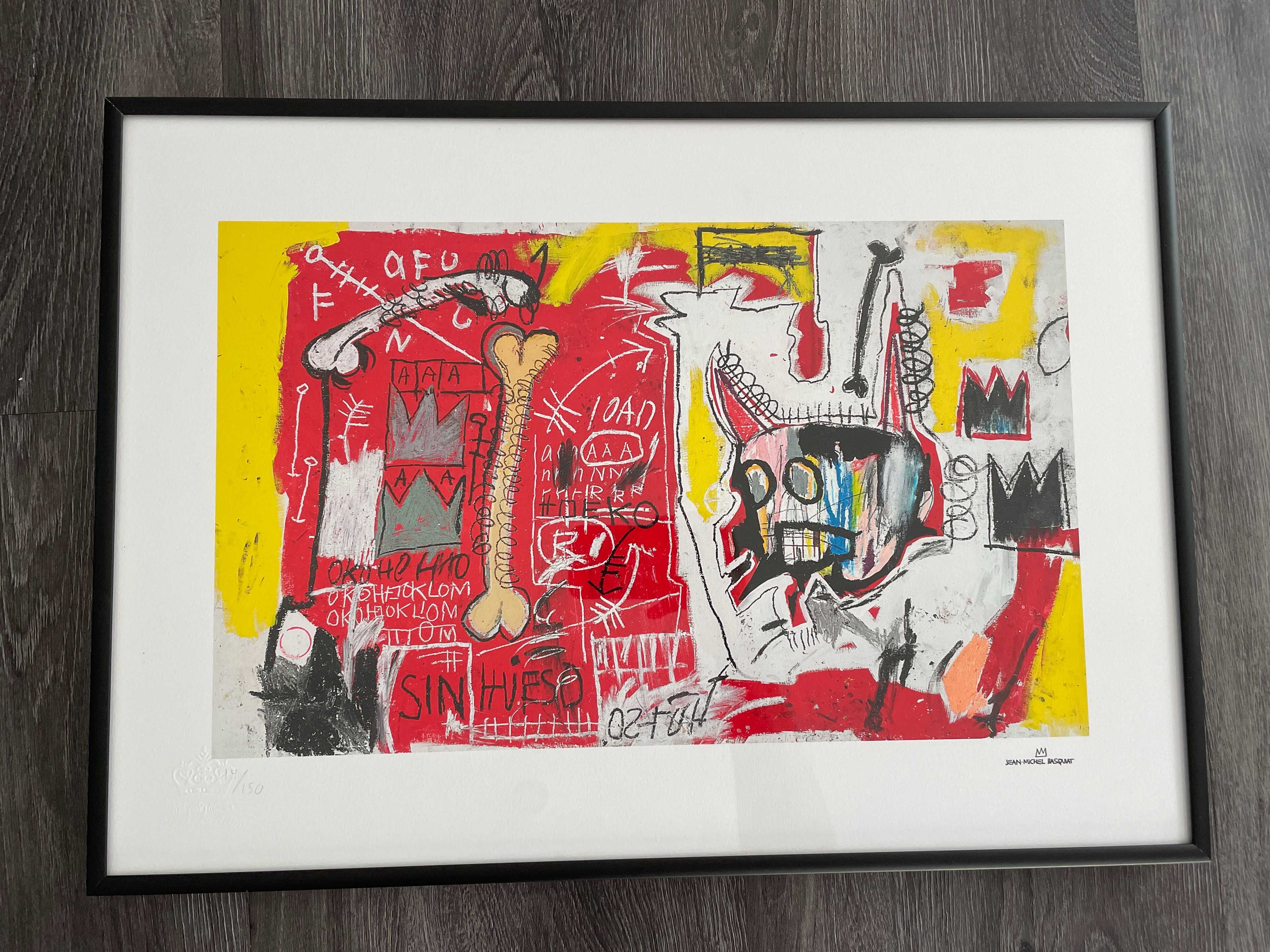Basquiat grafika "Do Not Revenge" certyfikat rama reprodukcja