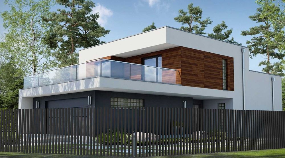 Przęsło grzebieniowe aluminiowe/ nowoczesne ogrodzenie pionowe