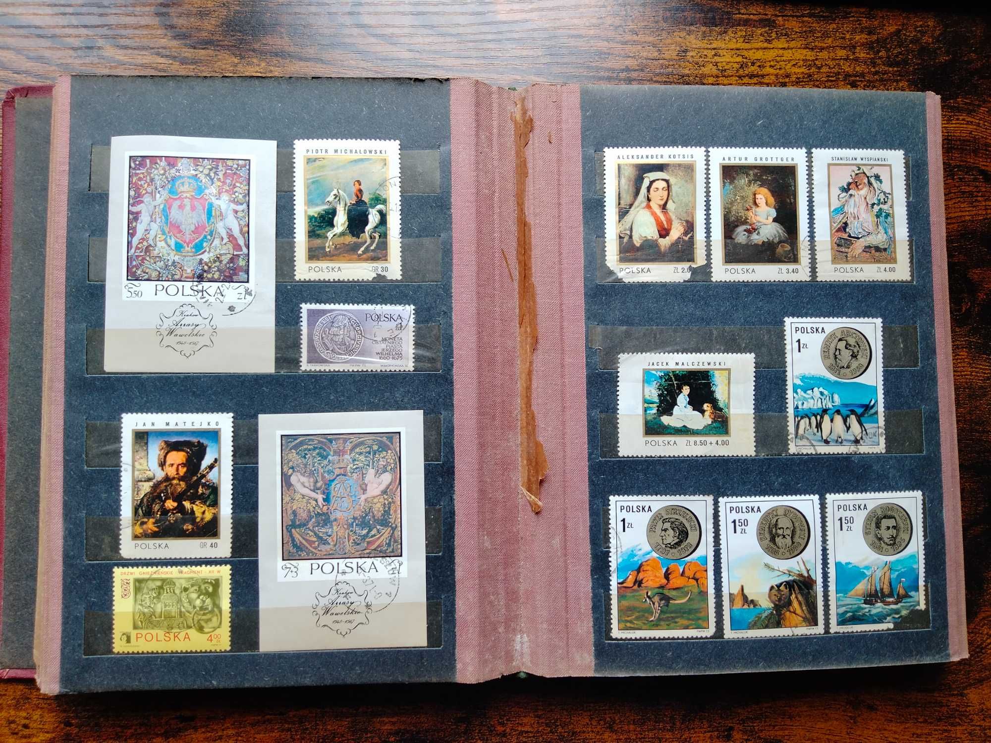 Kolekcja polskich znaczków pocztowych