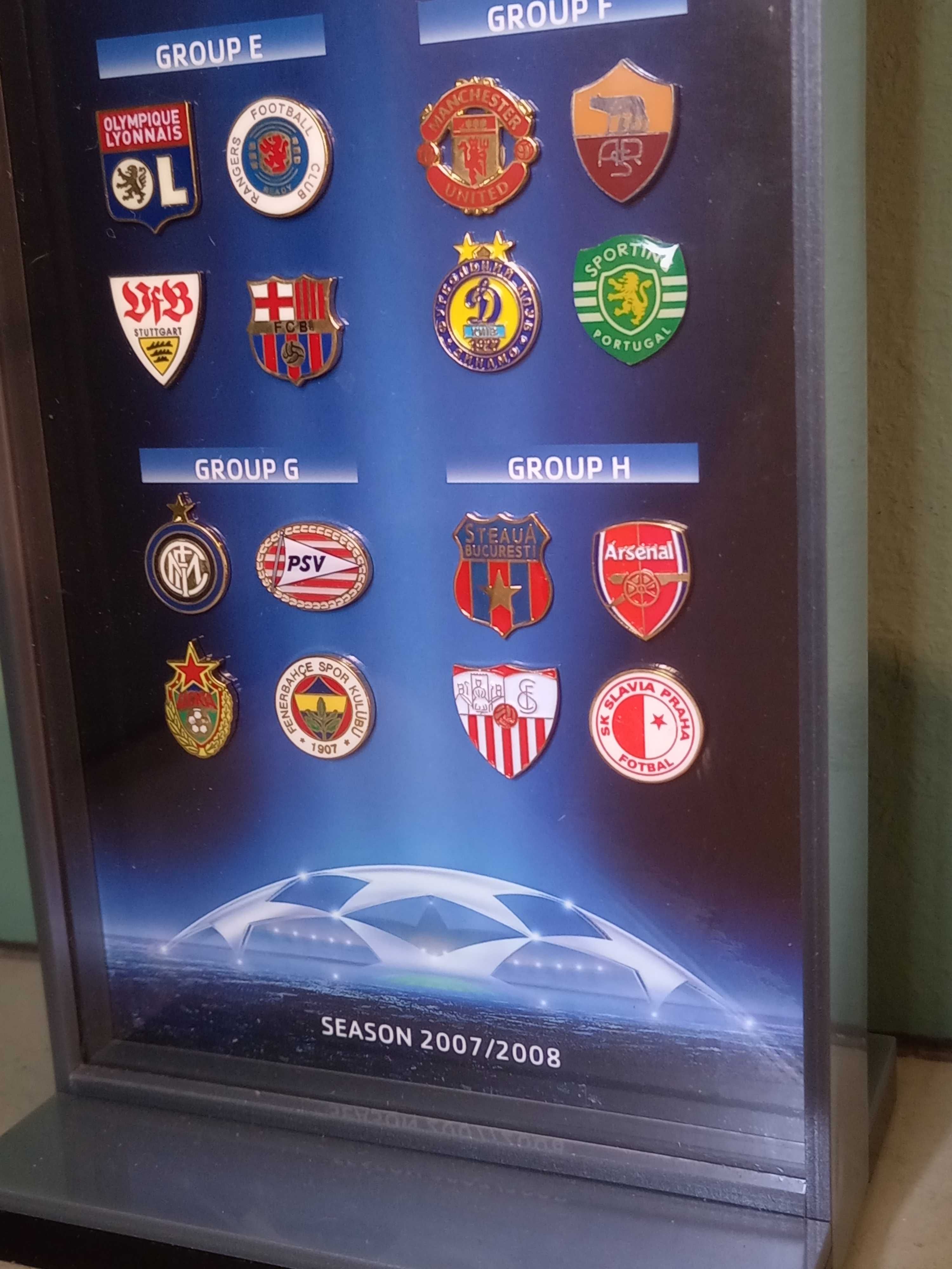 Pins coleção antigo liga campeões UEFA 2007/08 edição limitada