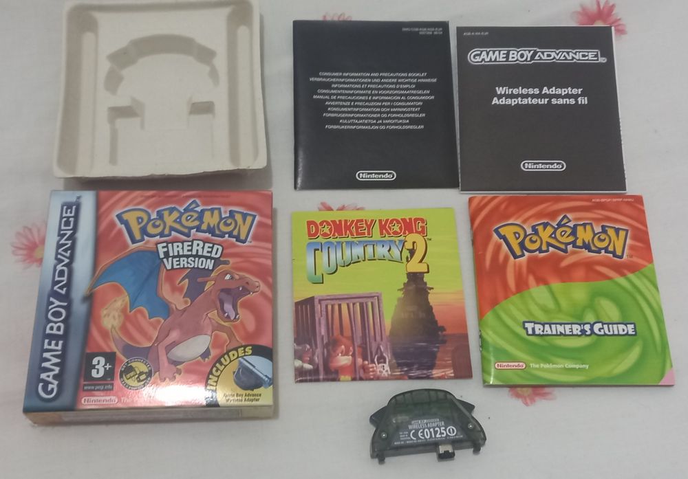 Caixa Pokemon Fire red Firered Pokémon gameboy game boy advancemanual