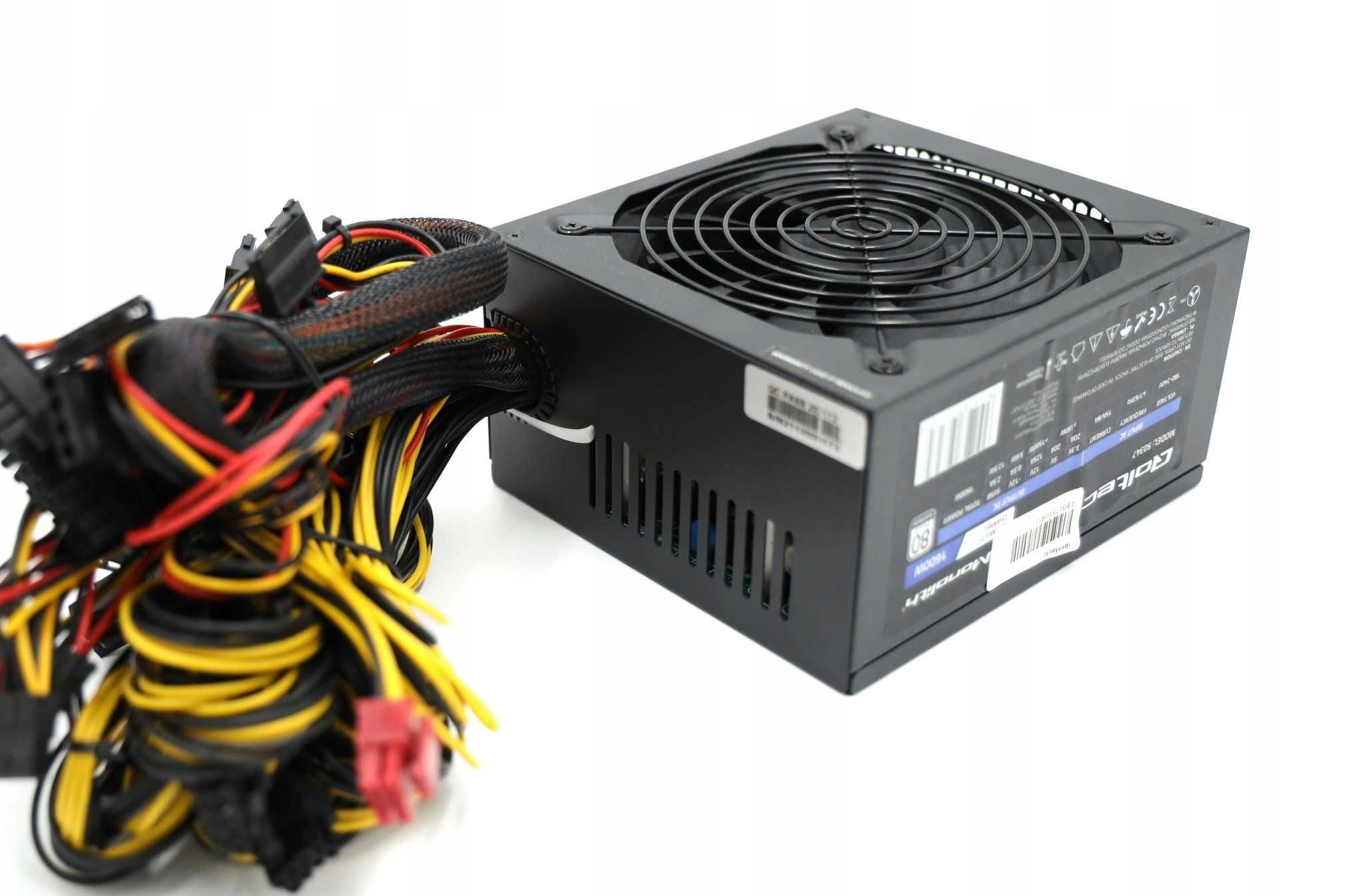Zasilacz Qoltec ATX 1600w PLATINIUM 80 plus 1600 W - 12 msc. gwarancji