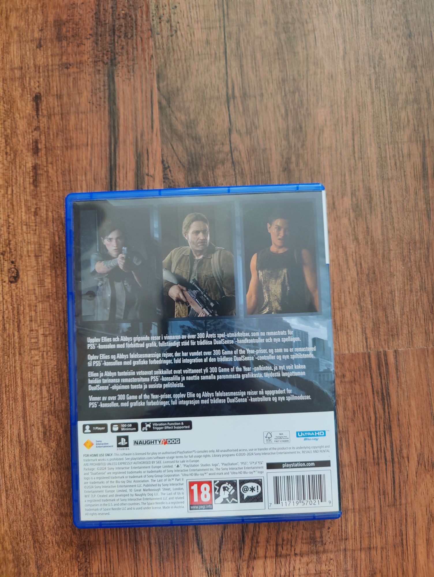 The last of us part 2 remastered ps5