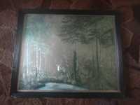 Obraz Przedstawiający Jelenia w lesie