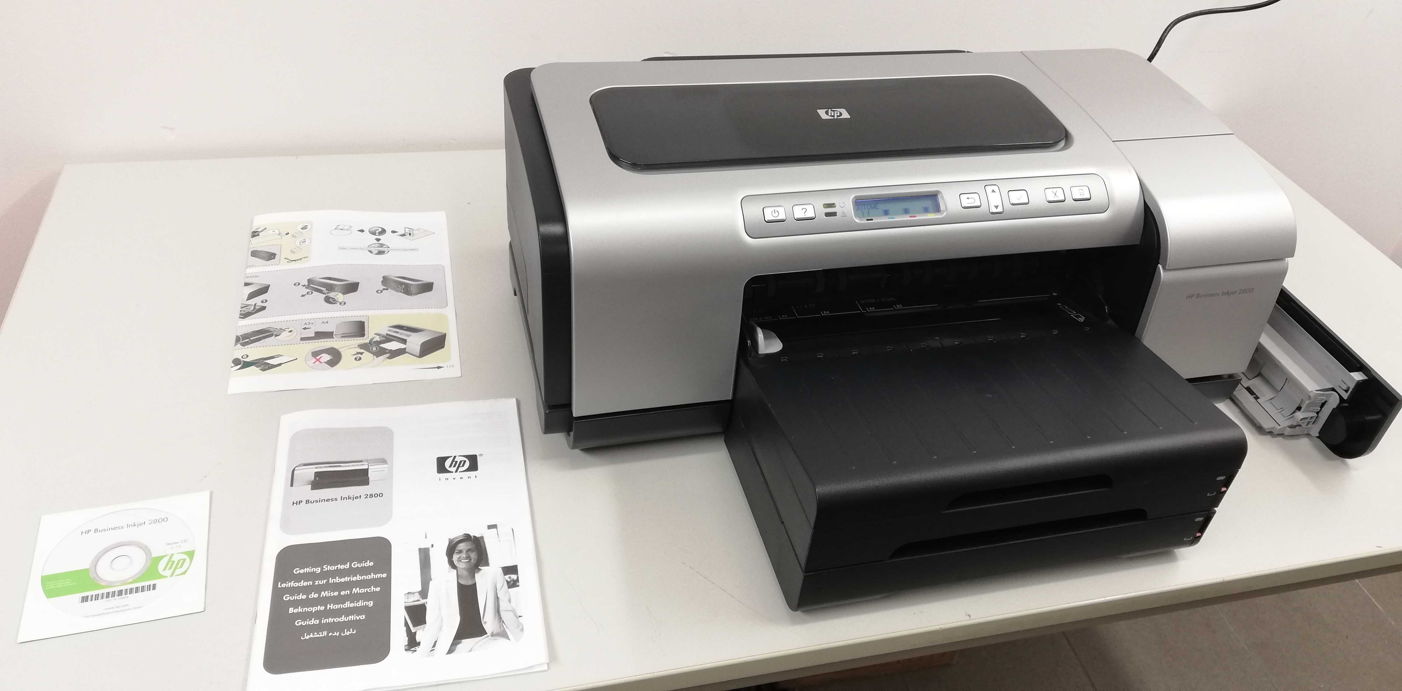 Drukarka A3 A3+ HP Business InkJet 2800 tusze oryg