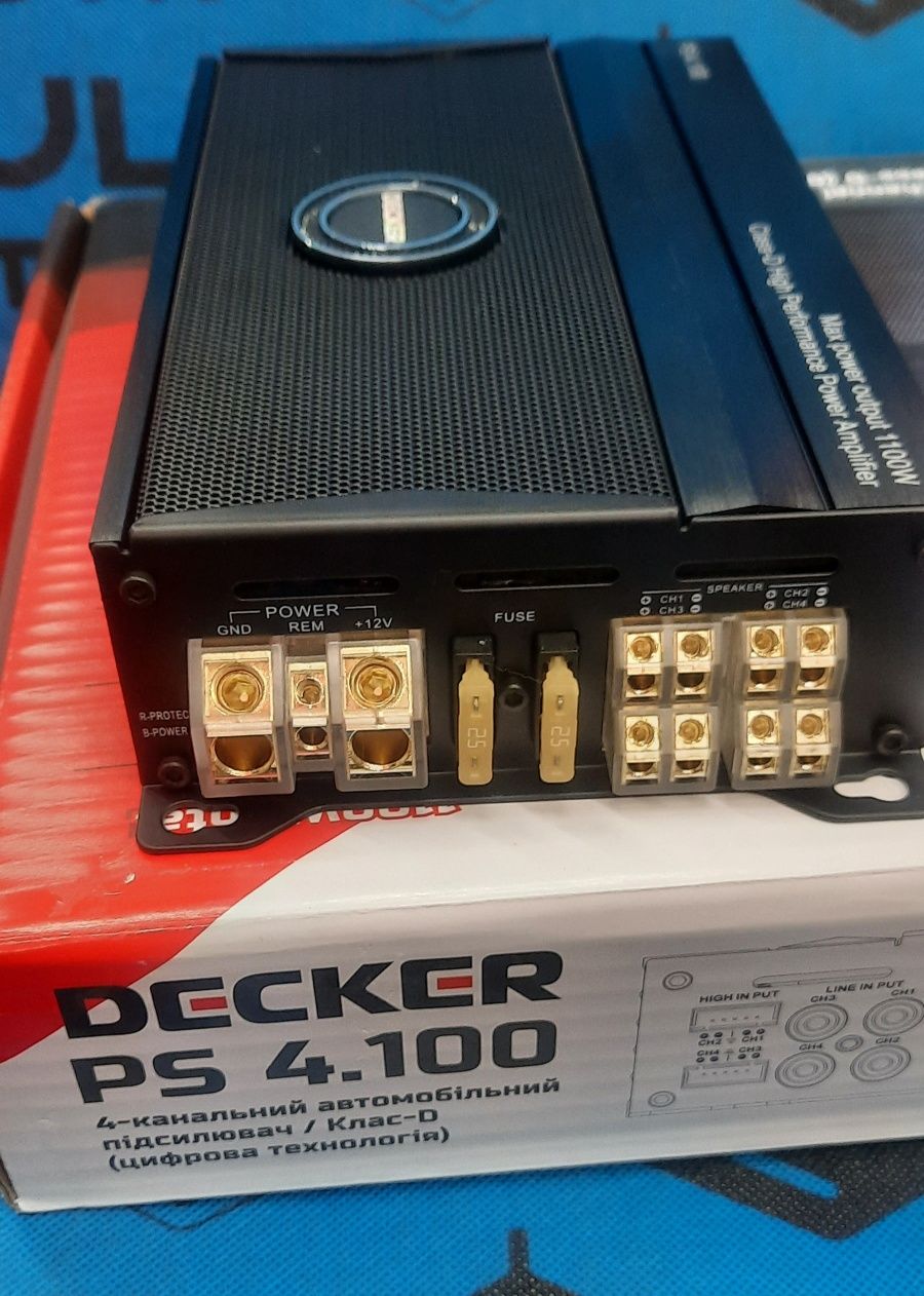 4-канальний автомобільний підсилювач Decker PS 4.110