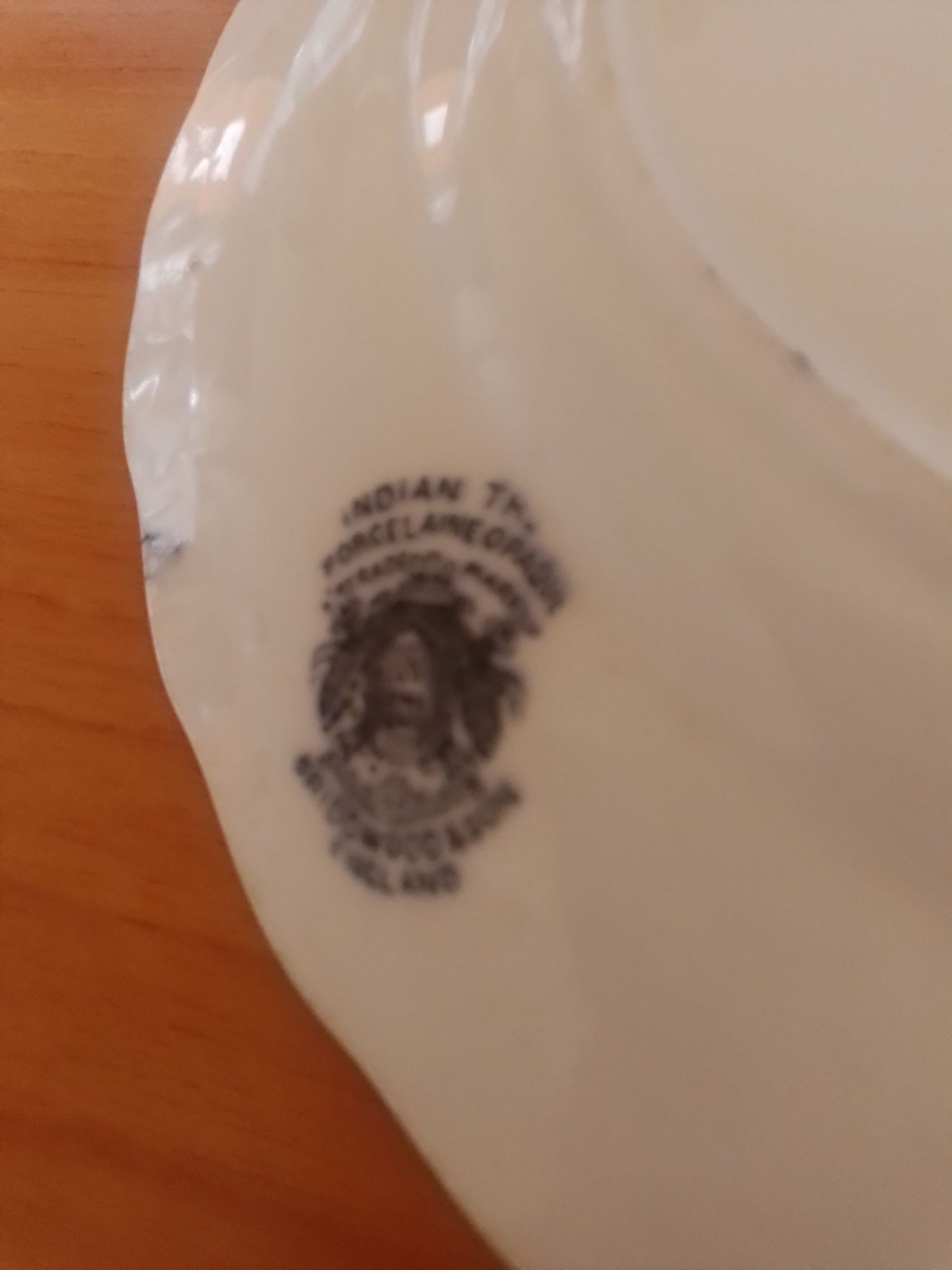 Prato em porcelana inglesa Indian Tree Bridgwood & Son
