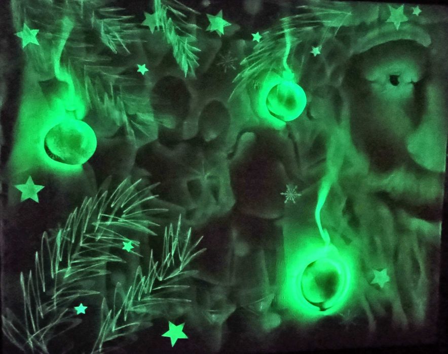 Шоу на свято Новий рік корпоратив Малювання світлом золотом Пісочнешоу