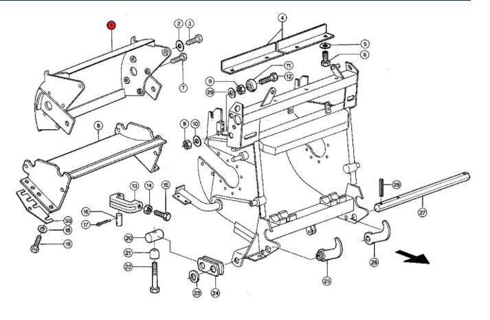 Obudowa, Pokrywa bębna nożowego, Reperaturka, Dno Claas Jaguar