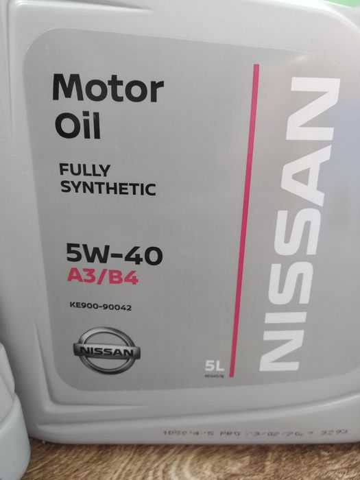 Моторное масло Nissan 5w-40