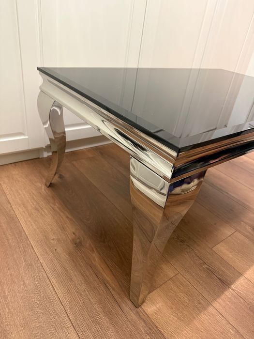 Stolik kawowy szklany w stylu Glamour