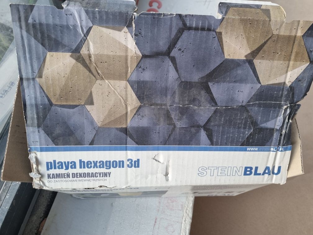 Hexagon 3d panel dekoracyjny