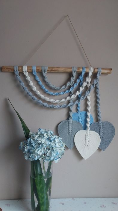 Painel de decoração em Macramé