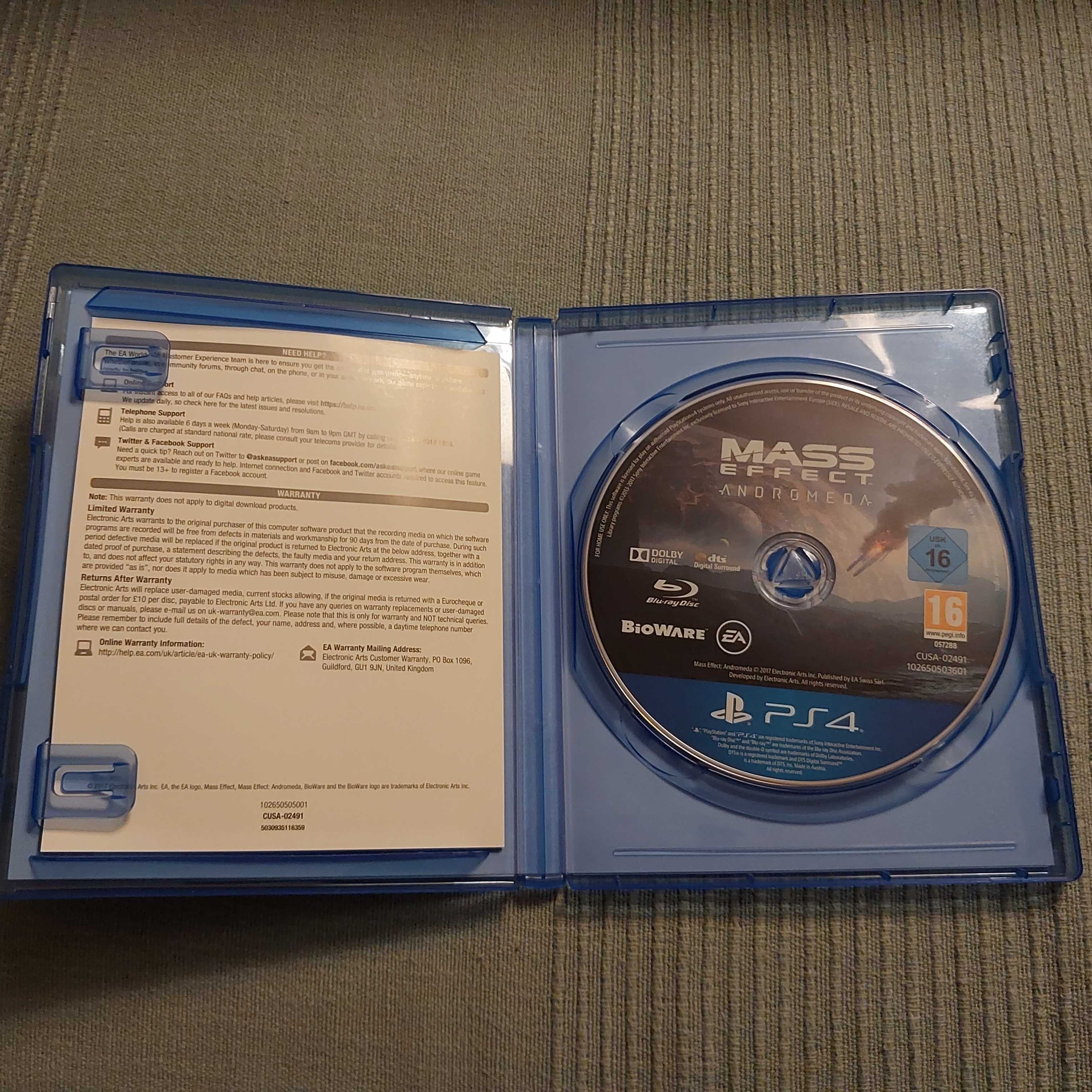 Mass Effect  ANDROMEDA gra na PS 4 (jak nowa)
