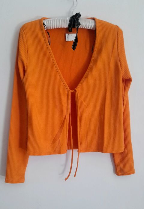 OKAZJA h&m sweter sweterek narzutka bluzka bolerko jesień m l m s 38