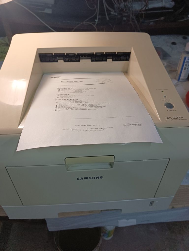 Принтер Samsung ml-2251 сетевой rj-45 usb