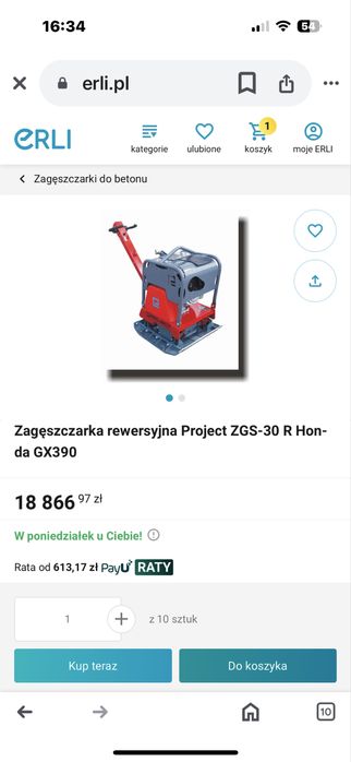 Zagęszczarka gruntu rewersyjna