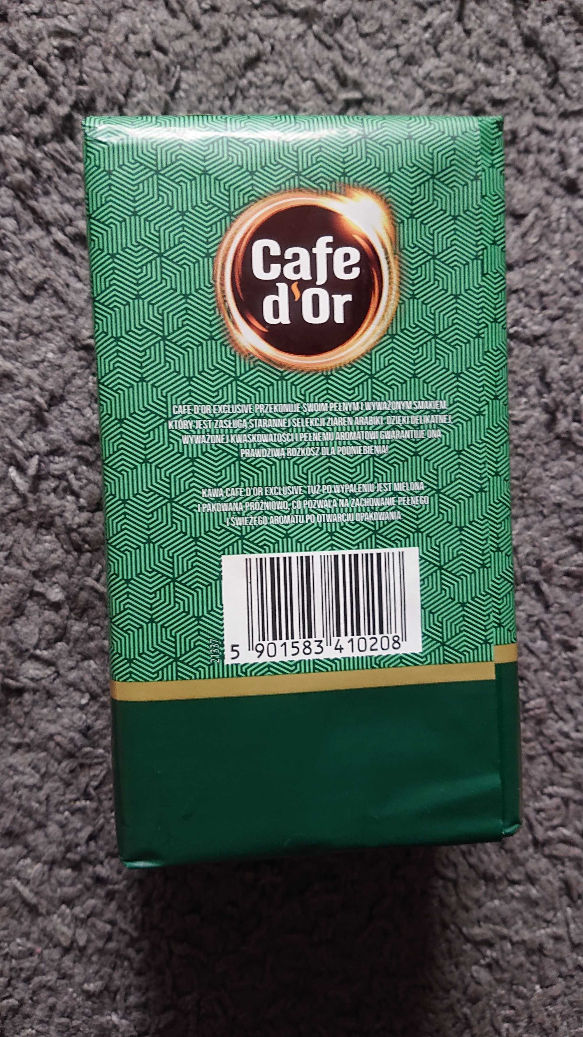 NOWA kawa Cafe d'or Exclusive / zielona / 500 g / ważna do 10.2024