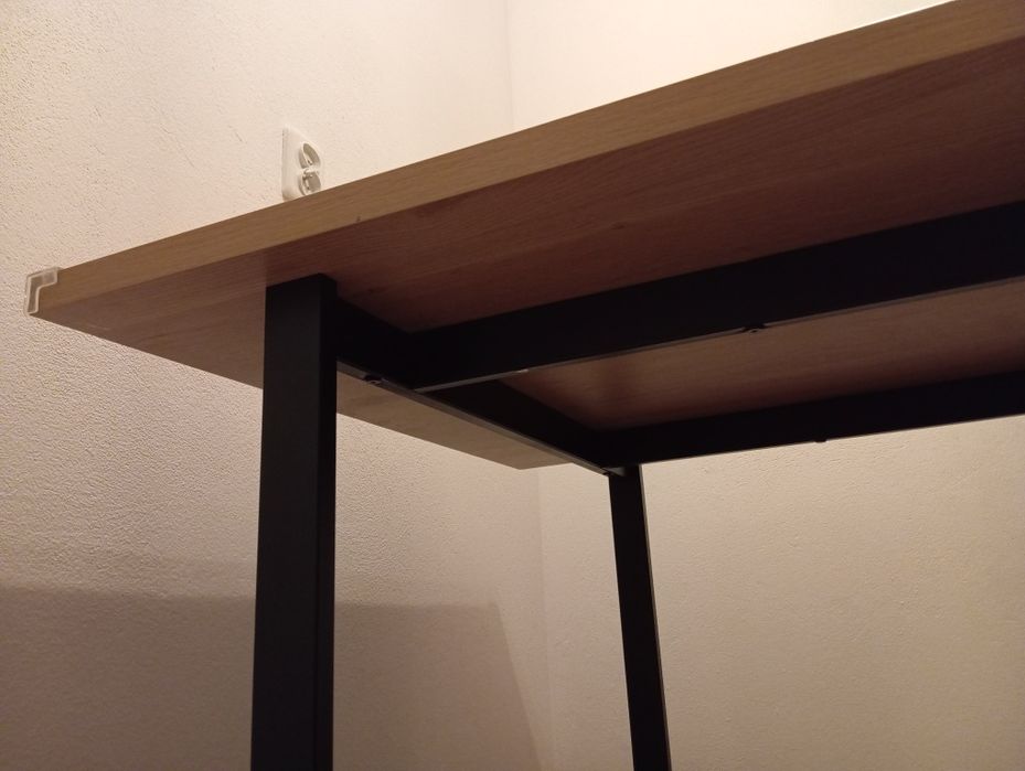 Stół 160x90 czarne metalowe nogi loft