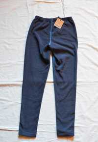 Nowe spodnie polarowe, getry Bergans, 152 cm, r. S