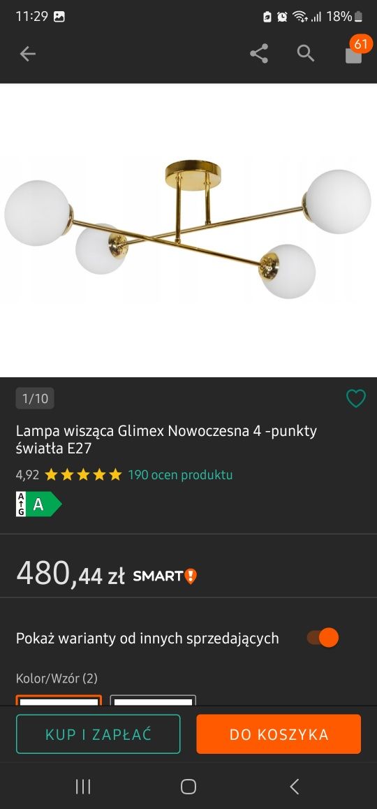 Nowoczesny zestaw oświetleniowy