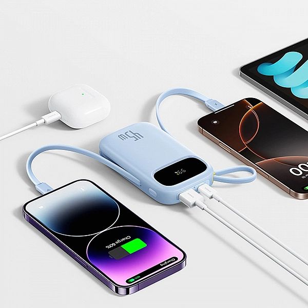 Powerbank Baseus EnerFill FC31/20000mAh 45W z wyświetlaczem z kablami
