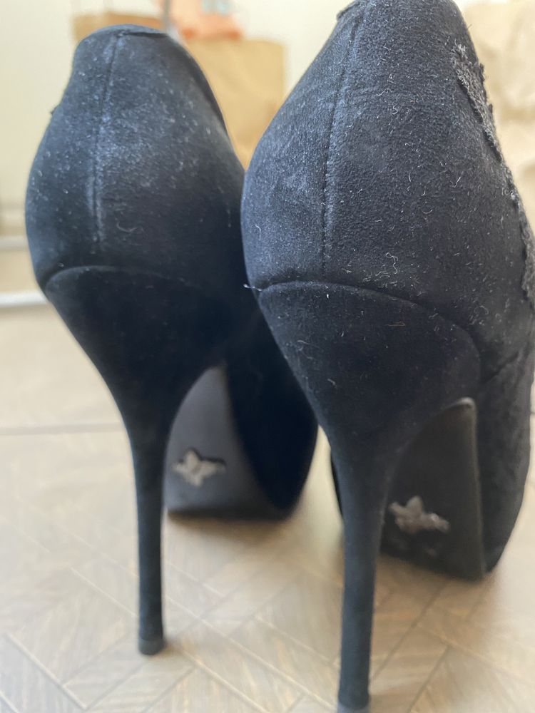 Черные замшевые туфли Mia May/Miraton 35 размер