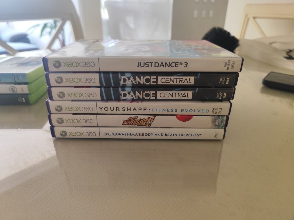 Kinect Xbox 360+ jogos+ cabos