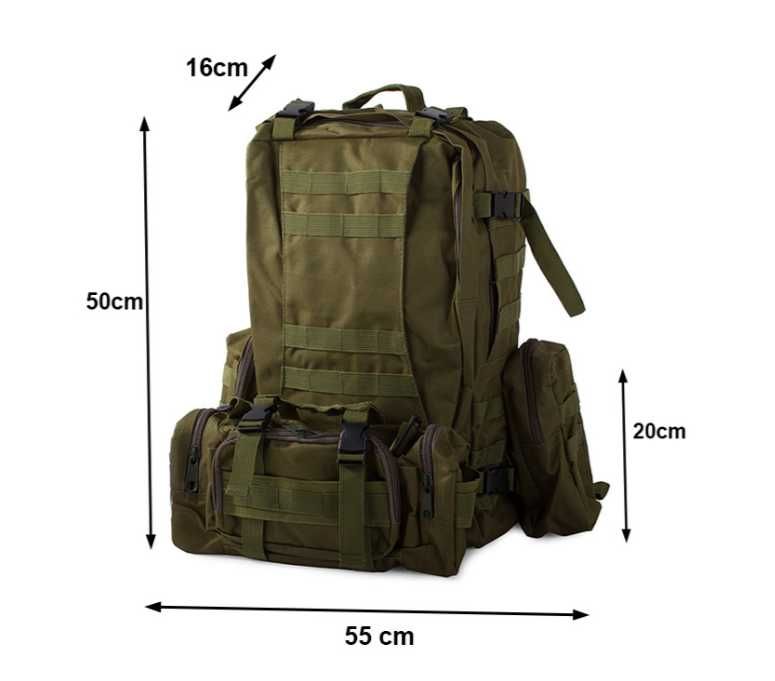 Plecak wojskowy, taktyczny, survival, militarny, obóz, mocny, pojemny