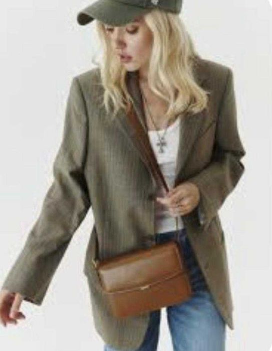 Пиджак удлиненный (Италия) 85%вискоза,15% лен L