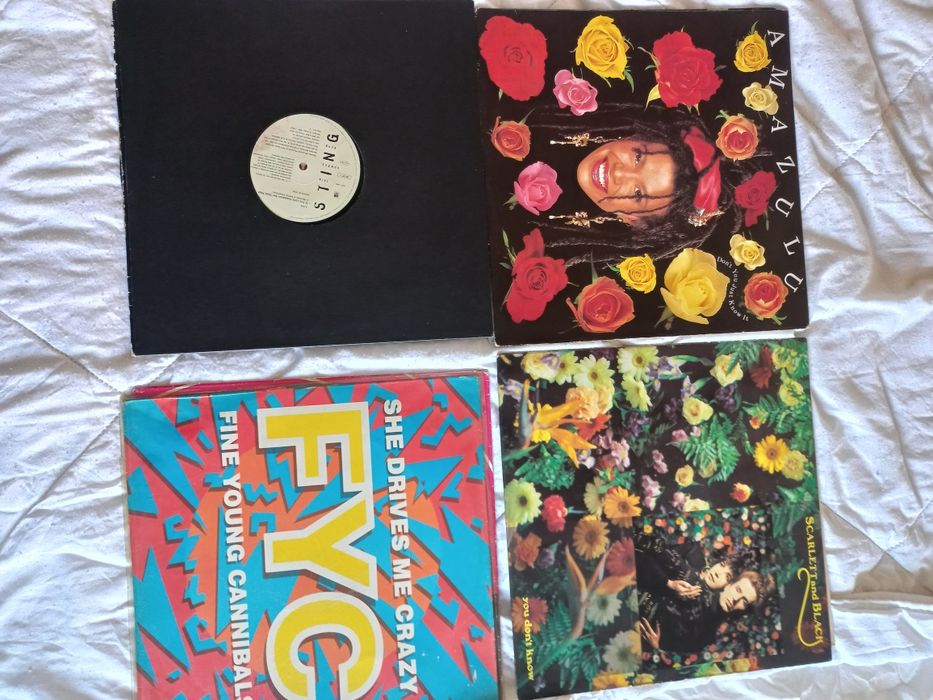 8x maxis discos em vinil de varios artistas