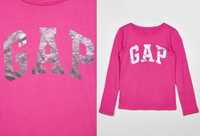 Sale! GAP różowa bluzka koszulka z błyszczącym logo 10 11 lat