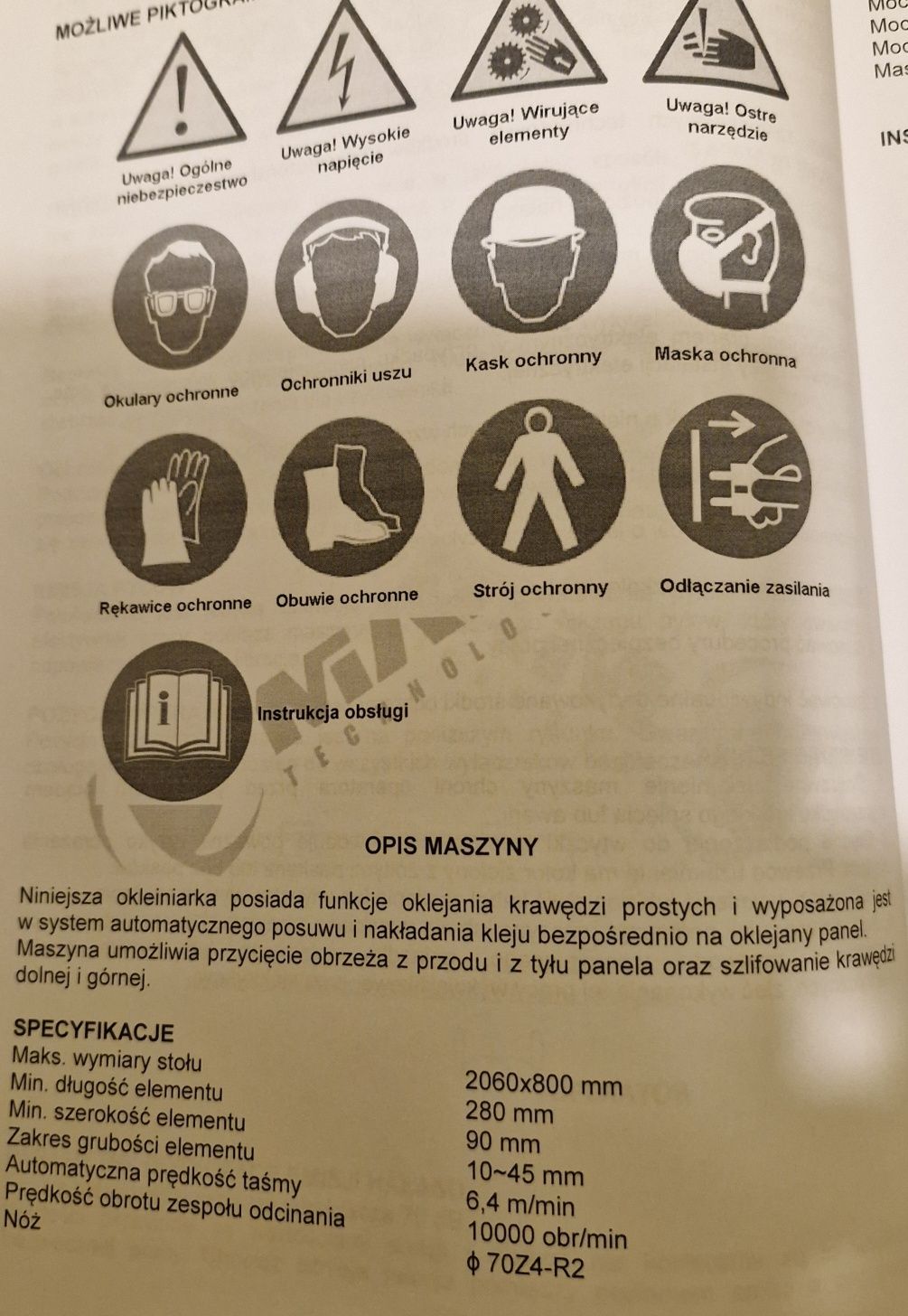 Okleiniarka meblowa